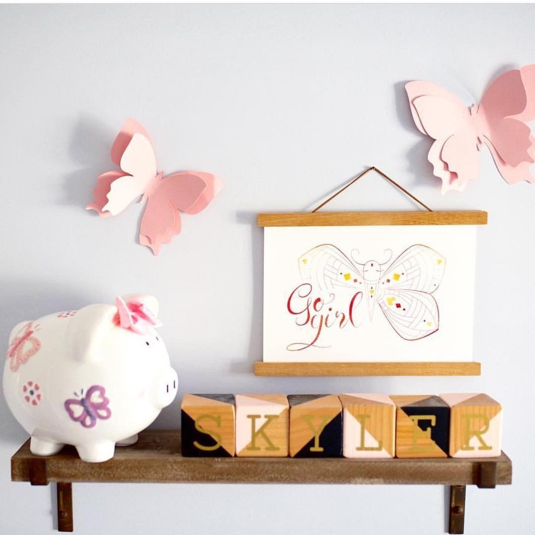 Butterfly W/Bow Piggy Bnk