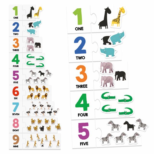 Tactile Numbers Flashcard