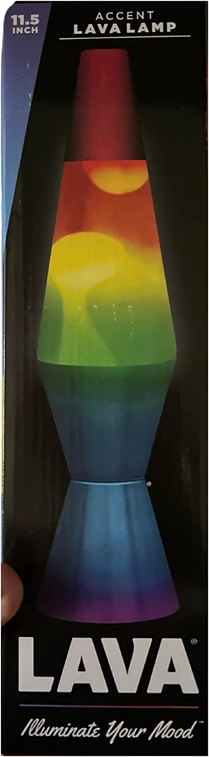 11.5^rainbow Lava Lamp