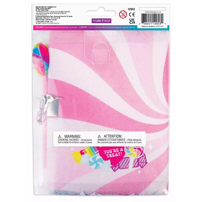 Cndy Plush Lcking Journal