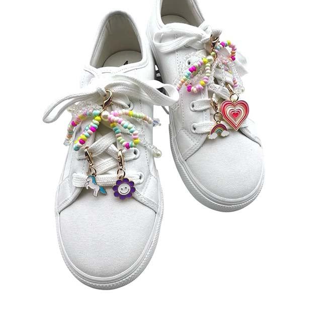 Rainbow Bead Shoe Charms