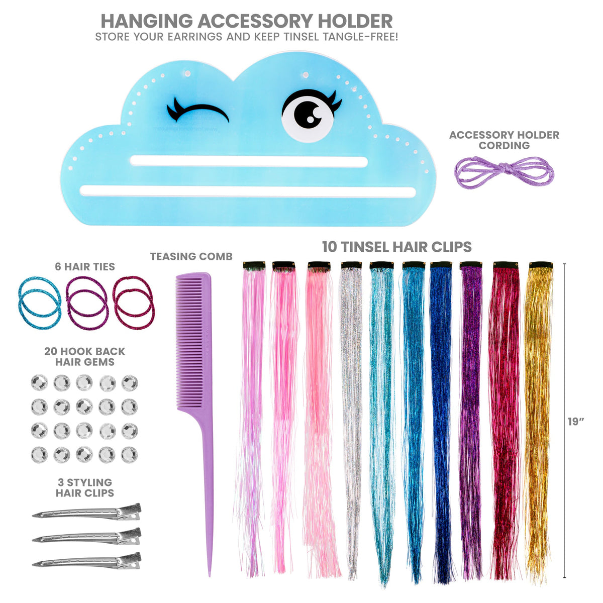 Tinsel Hair Accessory Kit