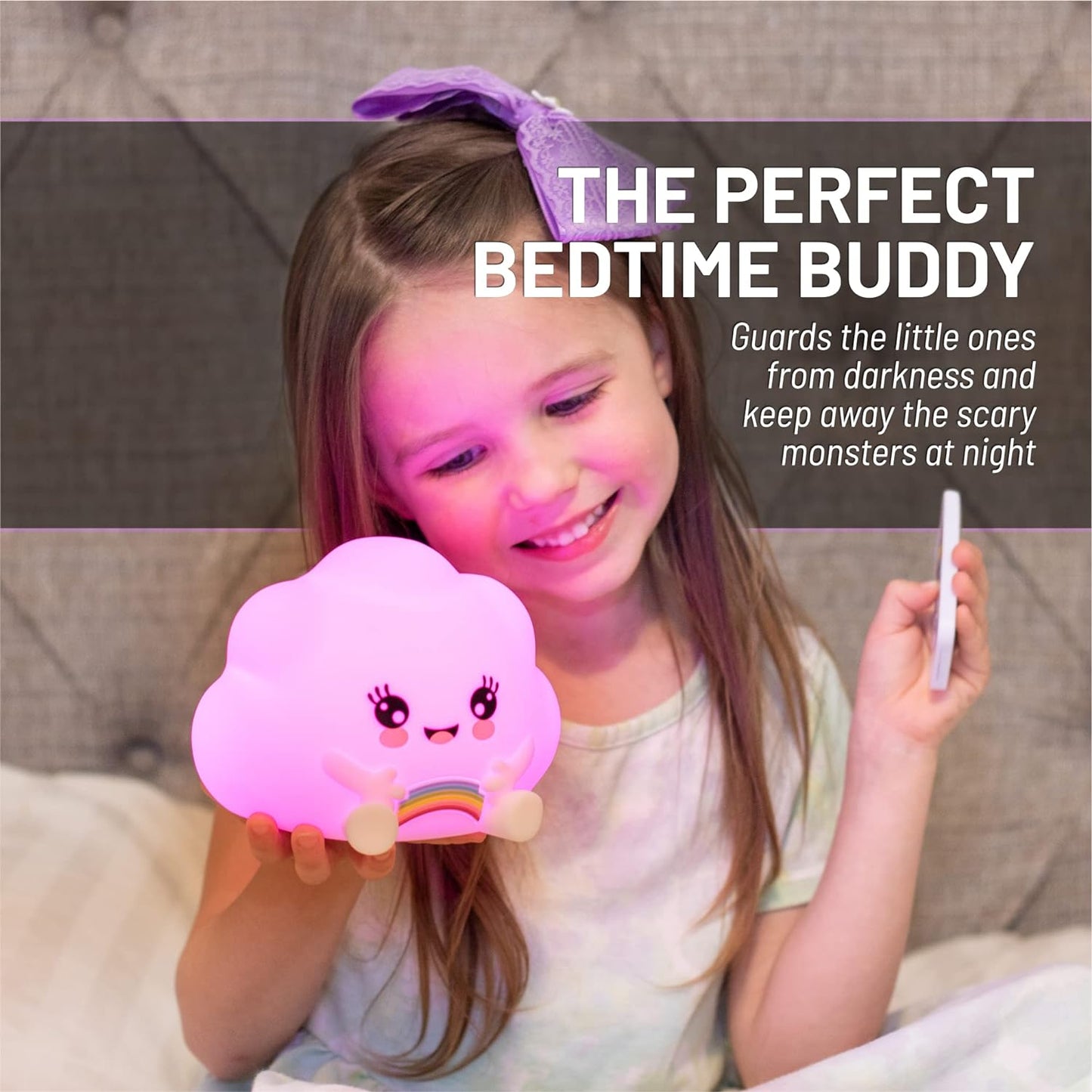 Lumipetsgö¼-½ Kawaii Cloud with Remote - Children's Nursery Touch Night Light