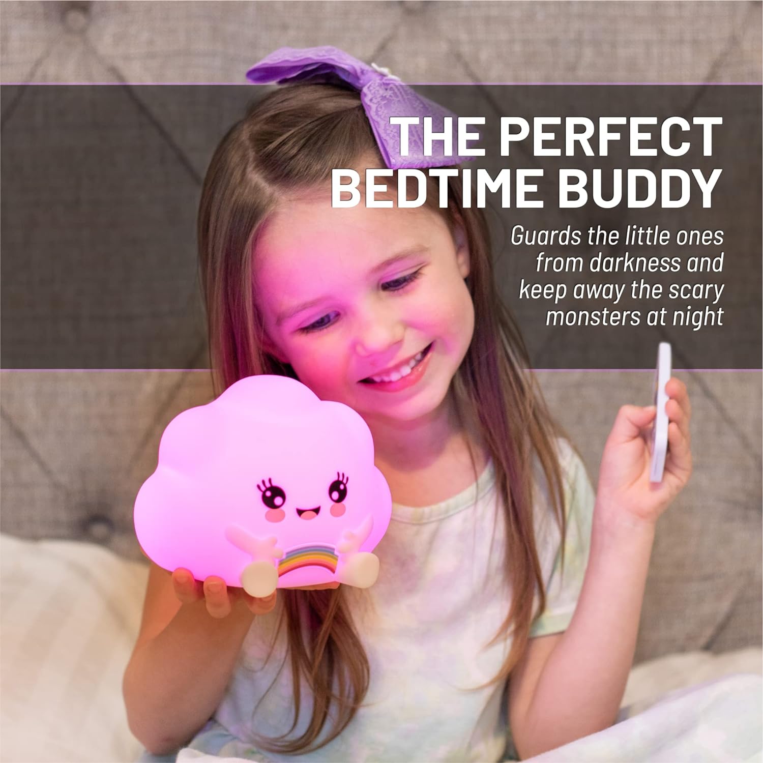 Lumipetsgö¼-½ Kawaii Cloud with Remote - Children's Nursery Touch Night Light
