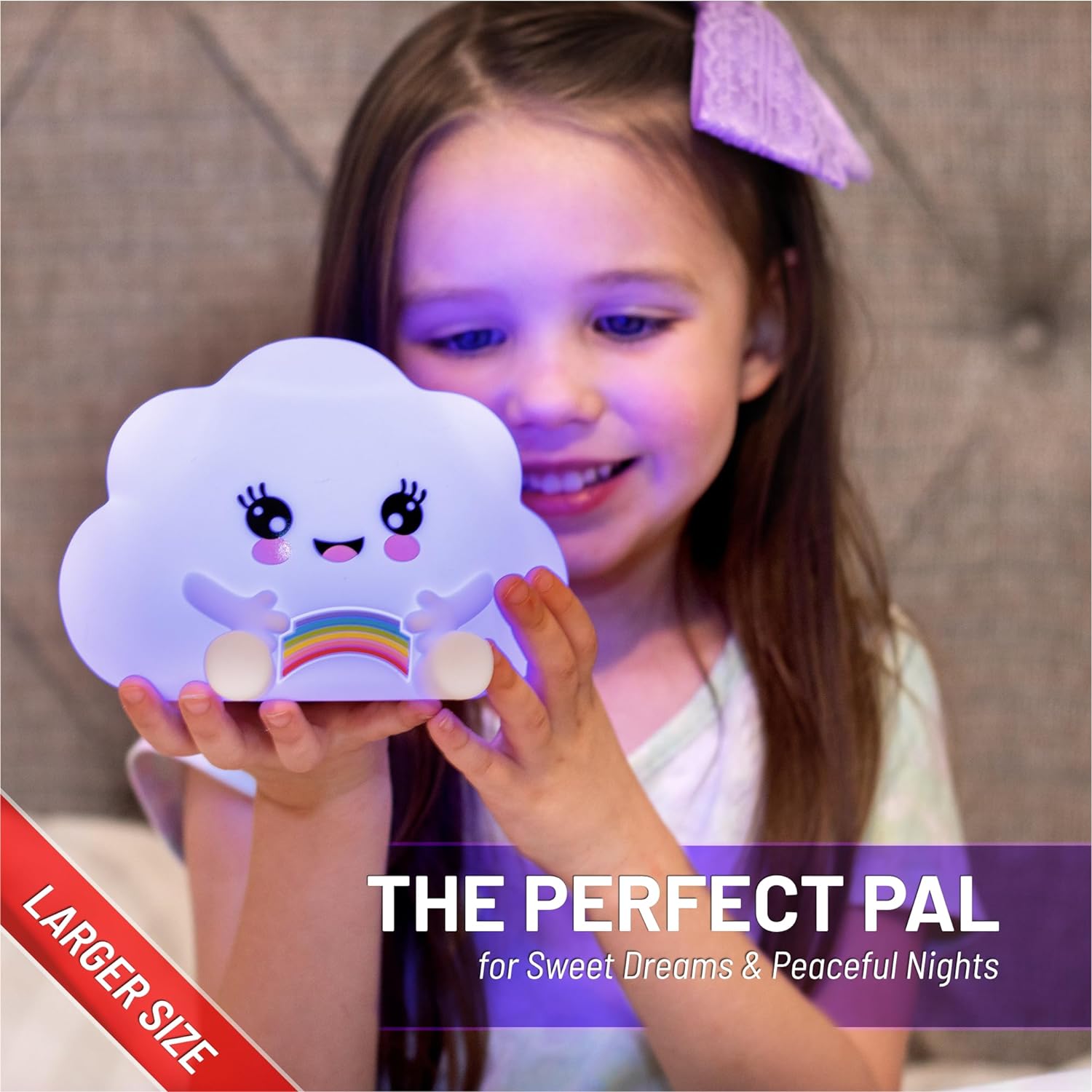 Lumipetsgö¼-½ Kawaii Cloud with Remote - Children's Nursery Touch Night Light