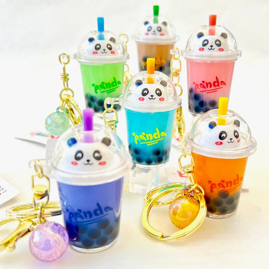 Panda Boba Tea Key Chain