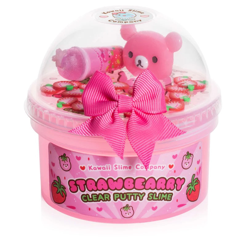 Straw Bearry Putty Slime