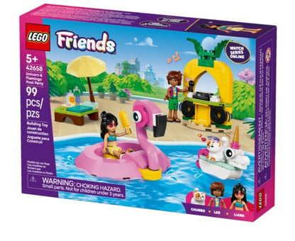 Legogö¼-½ Friends Unicorn & Flamingo Pool Party