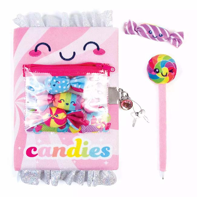 Cndy Plush Lcking Journal