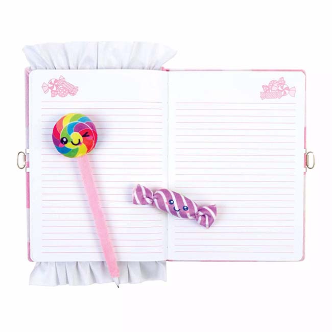 Cndy Plush Lcking Journal