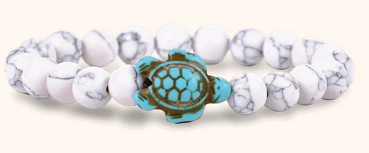 White Howlite Sea Turtle